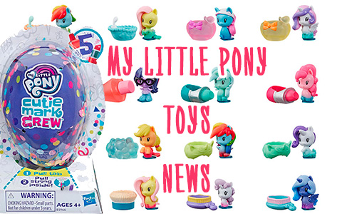 My Little Pony toys news: Cutie Mark Crew Confetti Party Countdown Pack,Cutie Mark Crew Sugar Sweet Rainbow,  series 5 Cutie Mark Crew blind pack figures and Rainbow Lights Seaponies