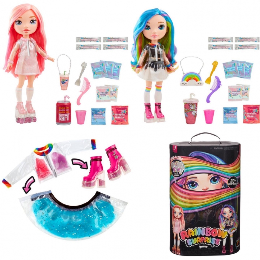 Rainbow Surprise  Slime Fashion dolls