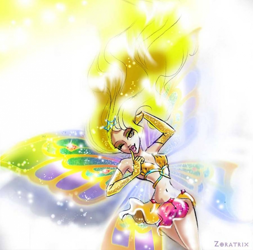 The beautiful art of Winx Club Enchantix transformation in lots of pictures