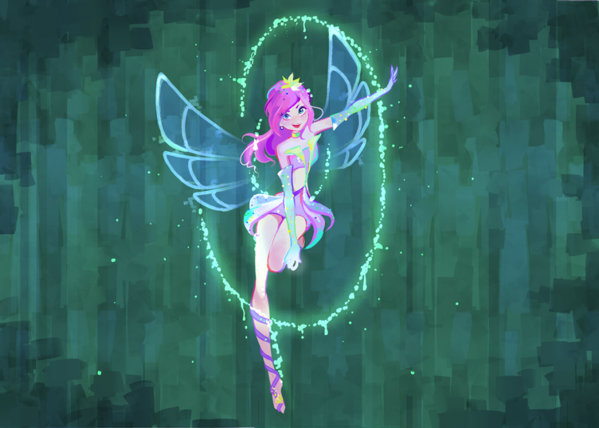 Winx Club Enchantix transformation beautiful art pictures