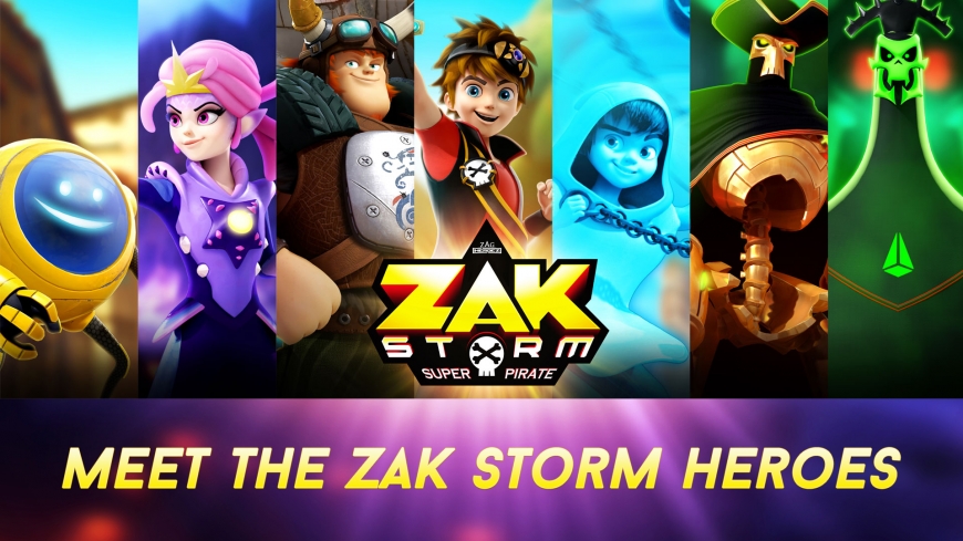 Zak Storm: Super Pirate characters