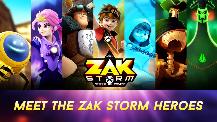 Zak Storm: Super Pirate characters