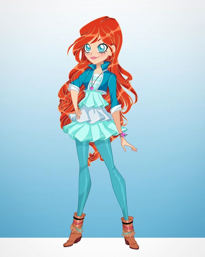 Winx Bloom in Lolirock style