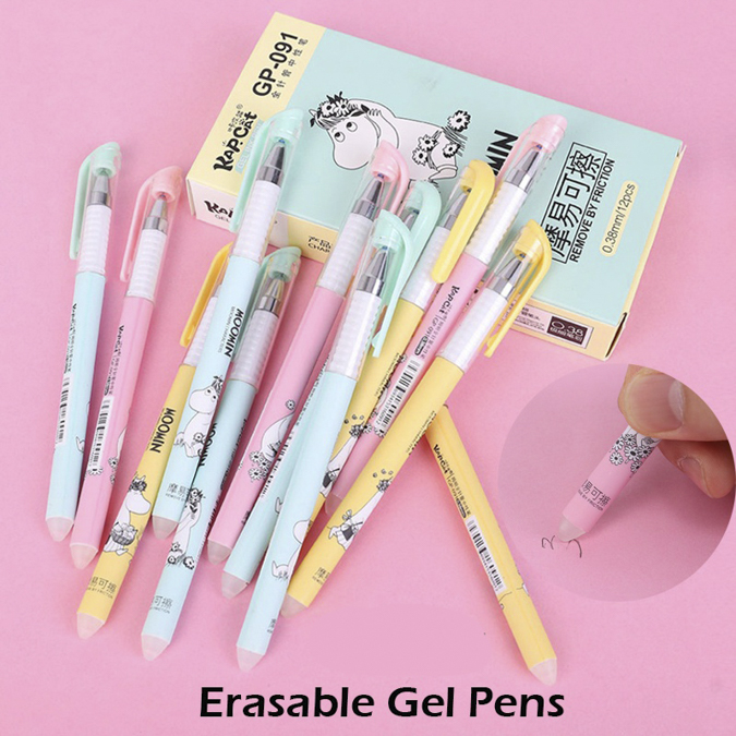 Washable gel pens with Moomin