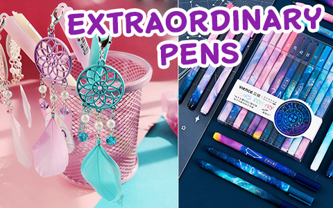 Unusual, amazing, eye-catching school supplies - Extraordinary pens