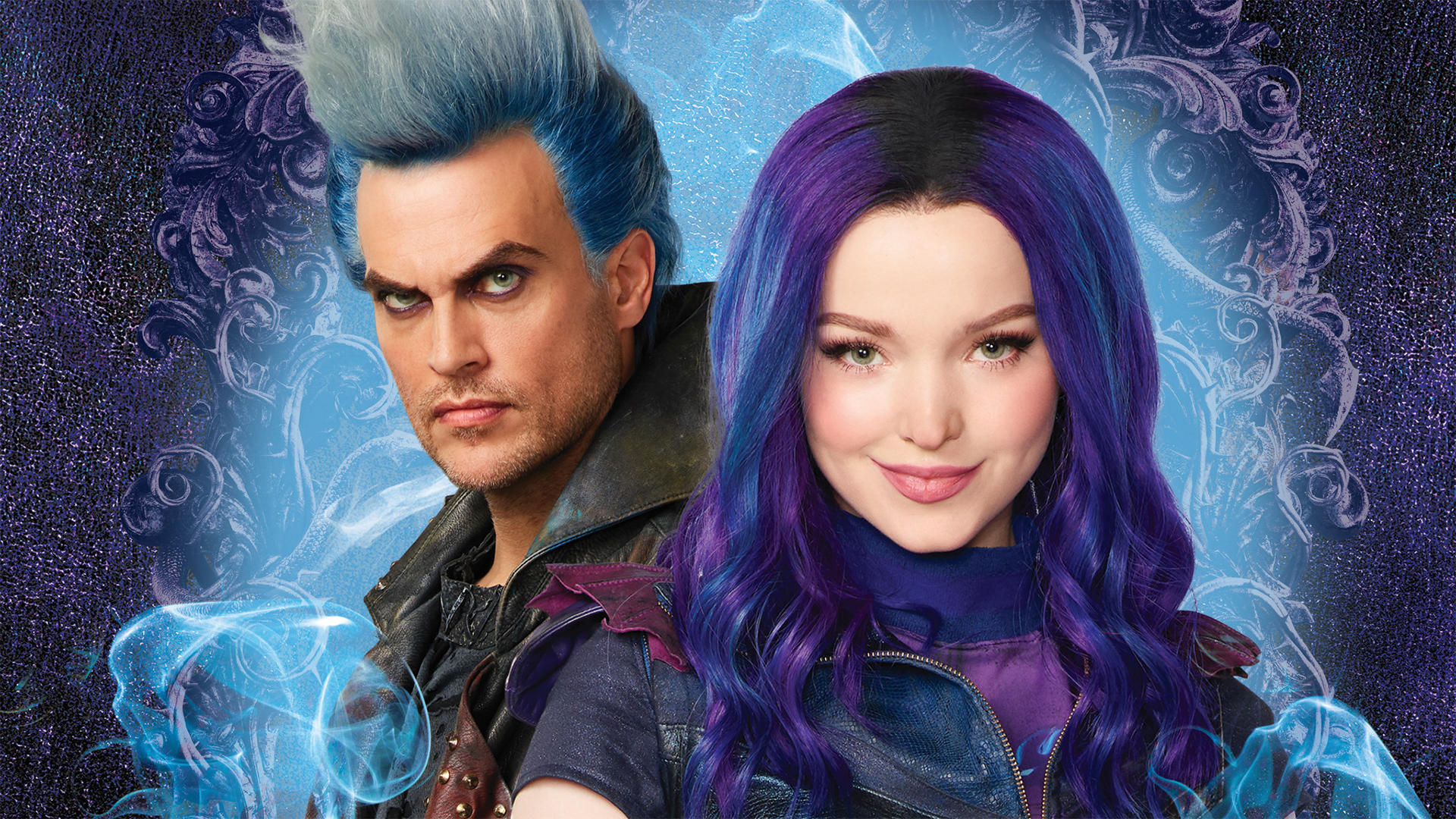 Disney Descendants 3 Like Father Like Daughter - Mal and Hades wallpaper.
