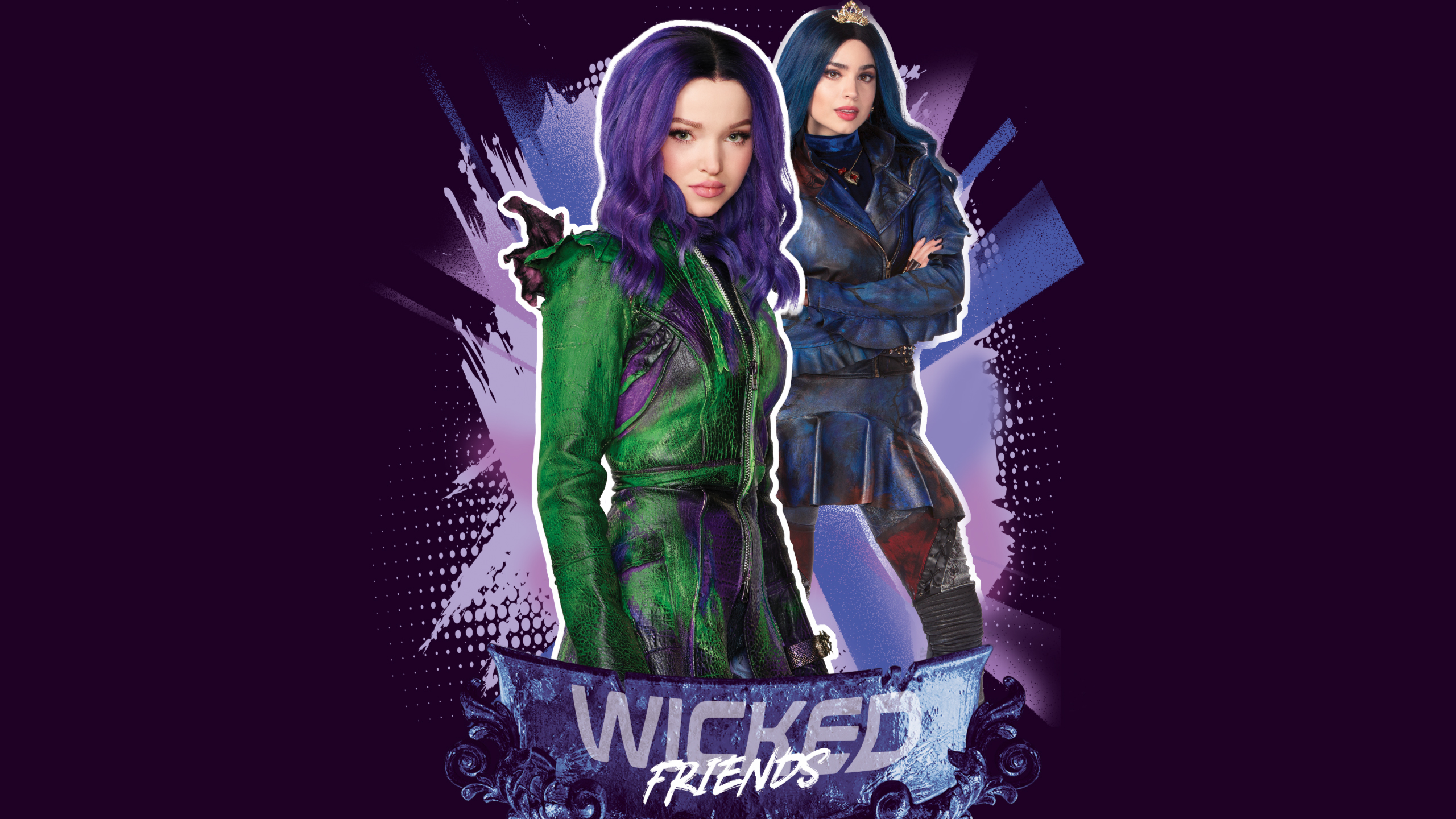 Disney Descendants 3 Mal and Evie wallpaper.