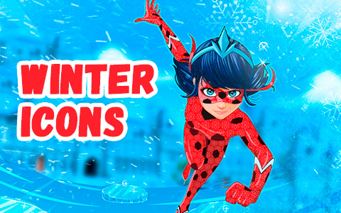 Miraculous Ladybug Ice Transformation Icons - Ice Ladybug