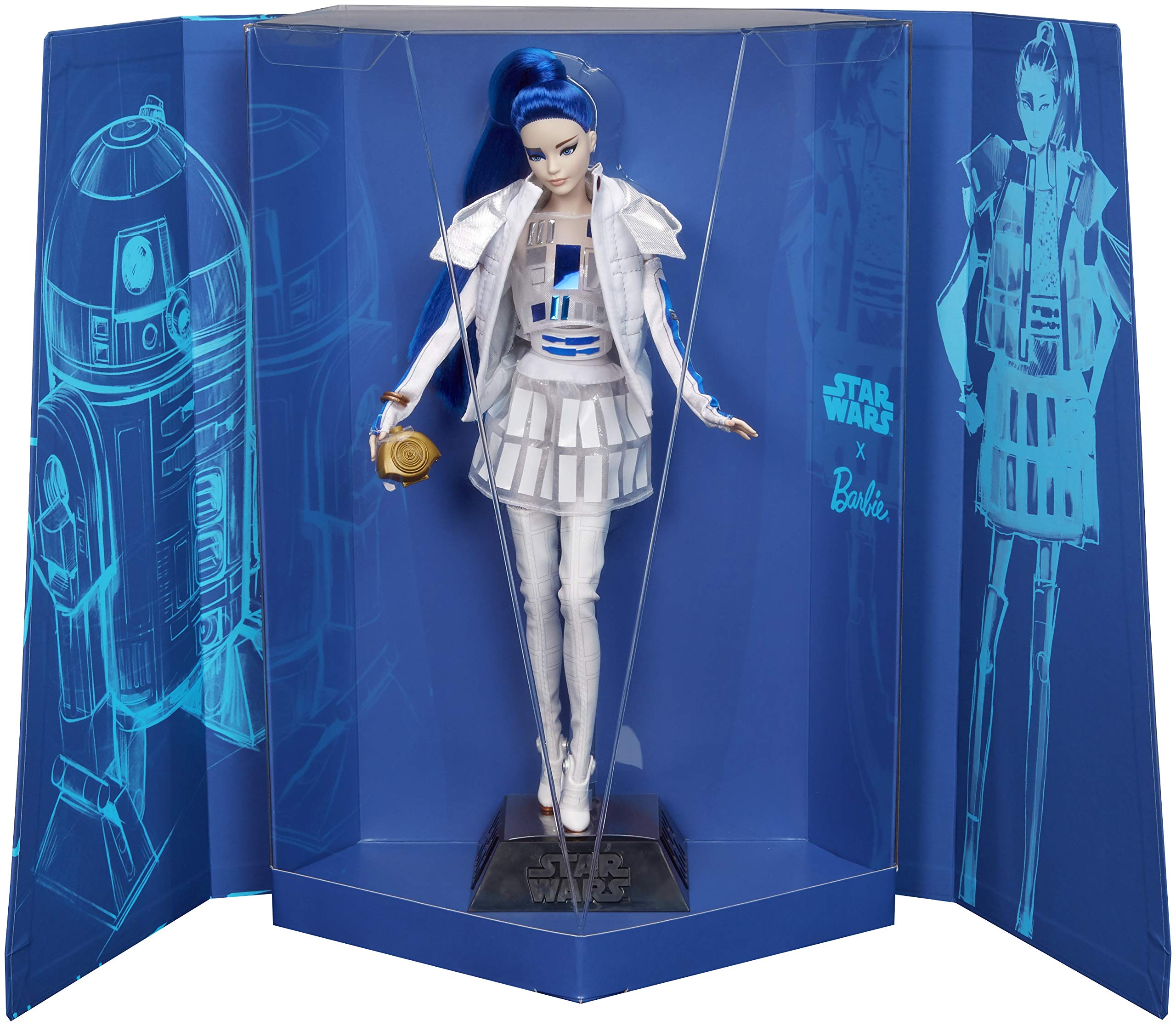 Barbie Star Wars dolls Princess Leia Darth Vader and R2 D2 are