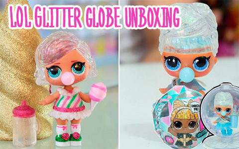 First unboxing video of new LOL Surprise Winter Disco Glitter Globe