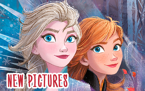 Frozen 2 new large pictures with Elsa, Anna and Olaf