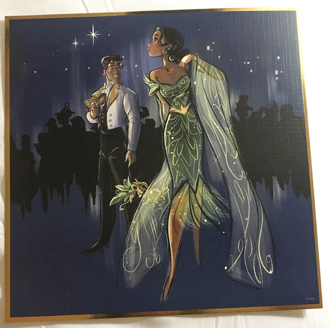 Disney Designer Collection Midnight Masquerade Series Tiana and Naveene lithograph