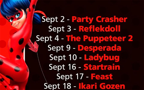 Premiere dates for Miraculous Ladybug season 3 Desperada, Reflekdoll in September
