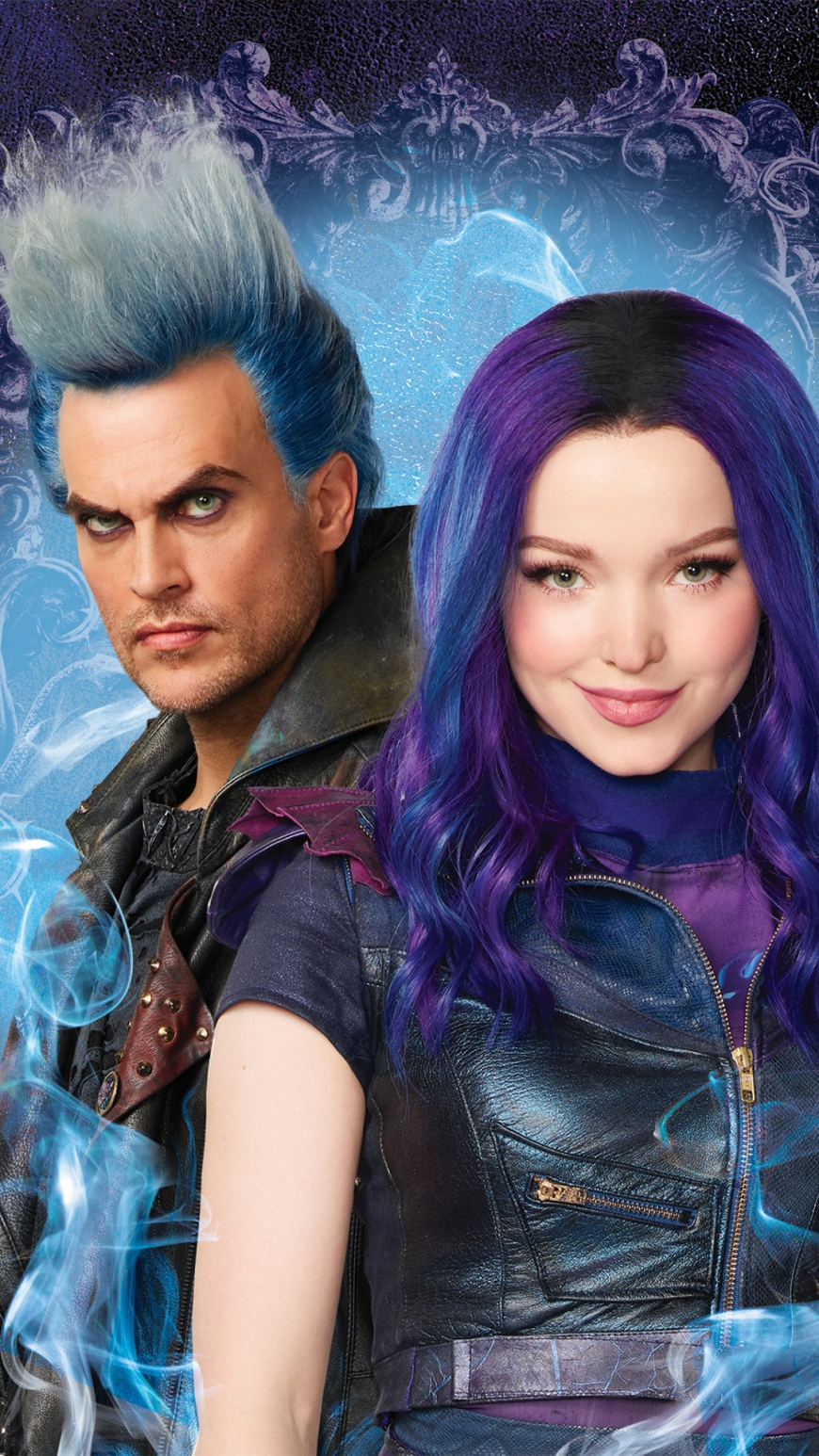 Disney Descendants 3 Mal and Hades phone wallpaper