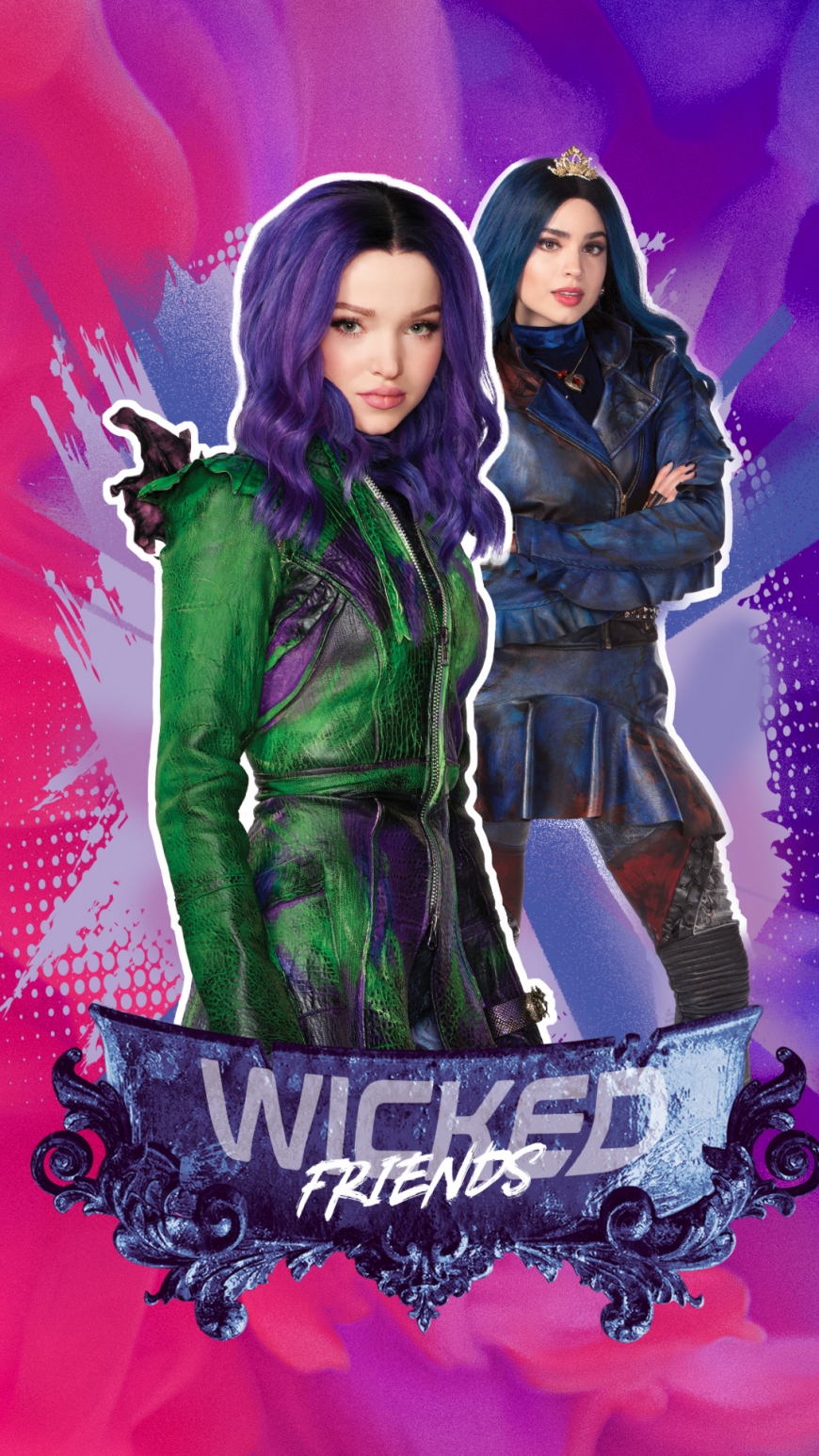 Disney Descendants 3 Mal and Evie best friends wallpaper