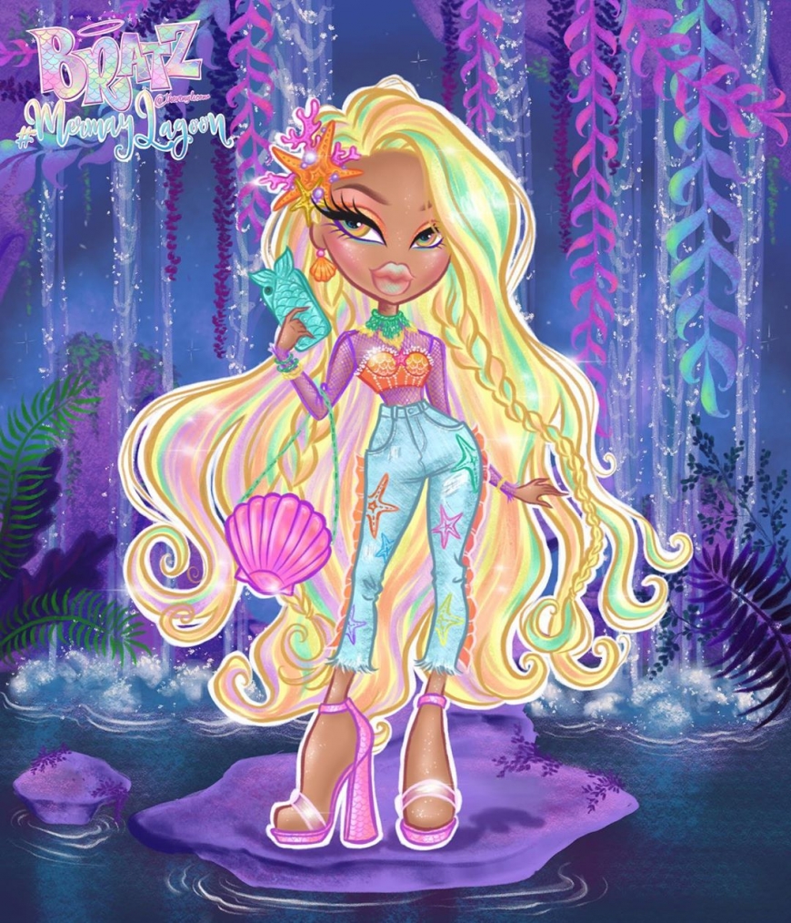 Bratz mermaid art Raya