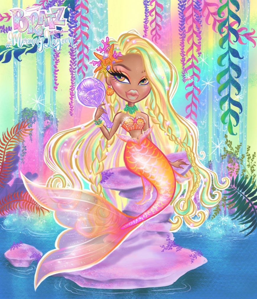 Bratz mermaid art Raya