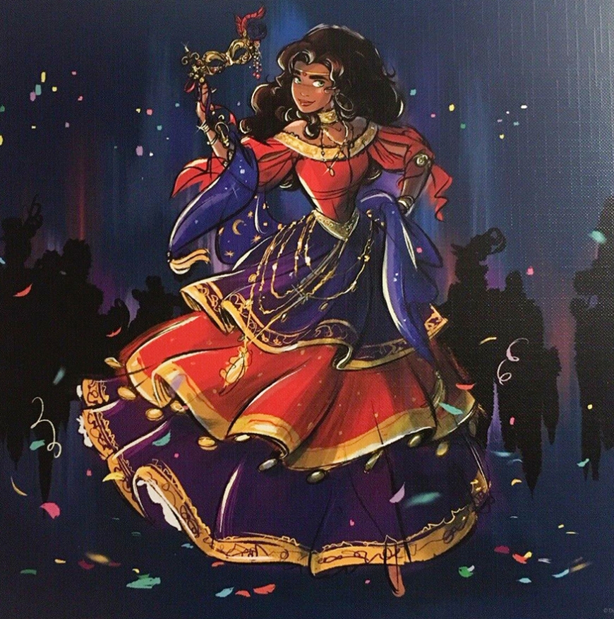 Esmeralda Disney Designer Midnight Masquerade series art image