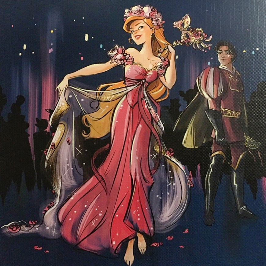 Giselle Disney Designer Midnight Masquerade series art image