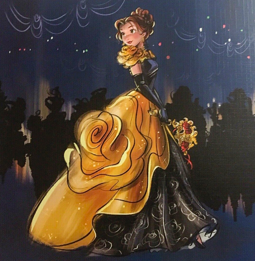 Belle Disney Designer Midnight Masquerade series art image