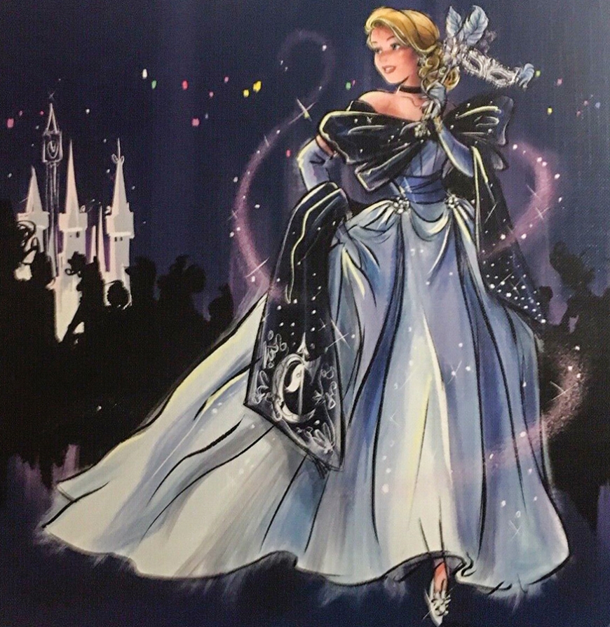 Cinderella Disney Designer Midnight Masquerade series art image