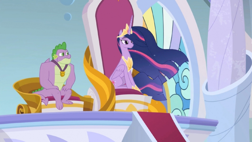 Grown-up older princess alicorn Twilight Sparkle from season 9 final 26 episode