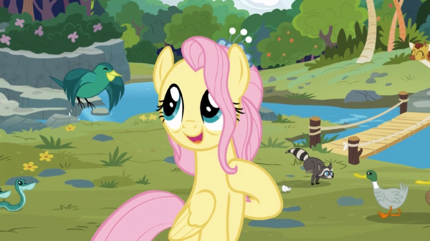 Grown-up older pony Fluttershy from season 9 finale 26 episode