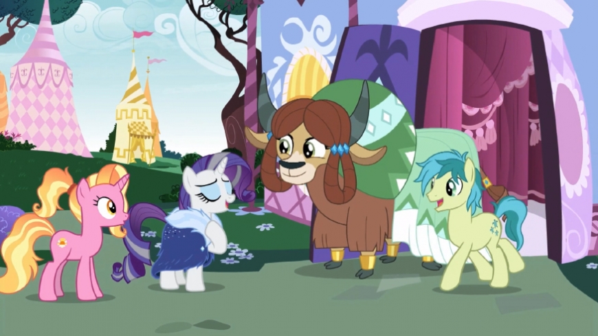 Grown-up older ponies from My Little Pony season 9 episode 26. Spoiler!