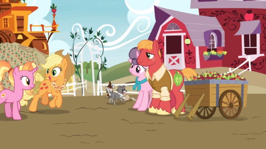 Grown-up older pony Applejack from season 9 finale 26episode