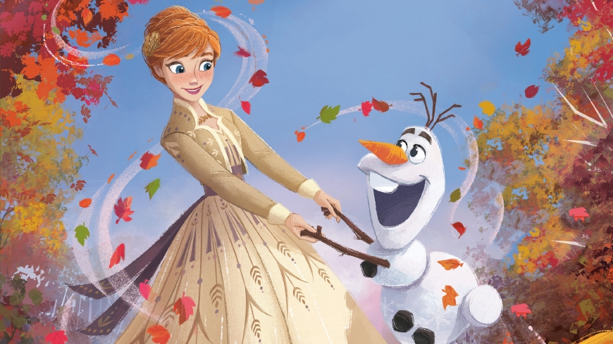 Frozen 2 wallpaper HD Anna and Olaf