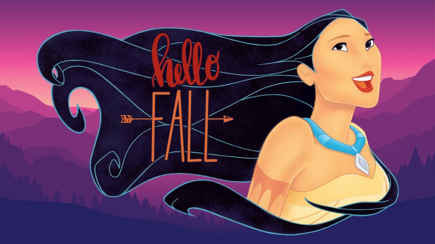Hello Fall image with Pocahontas