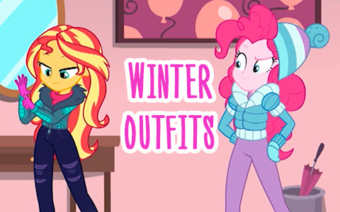 Equestria Girls Holiday Unwrapped images of girls in new winter outfits