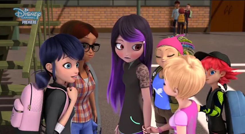 Juleka with the other eye open and cute moment with Luka comforting her. Juleka with the other eye open and cute moment with Luka comforting her.