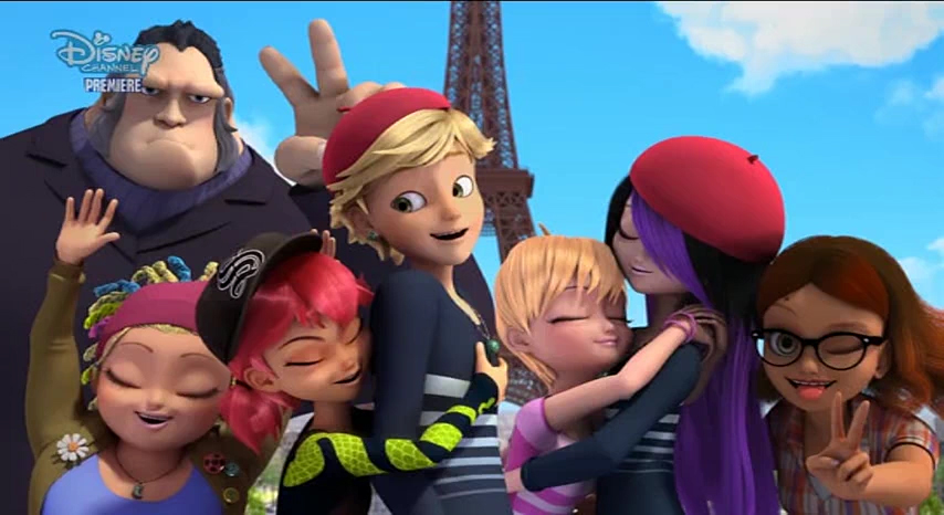 Photo session with Adrien, Marinette and Juleka.