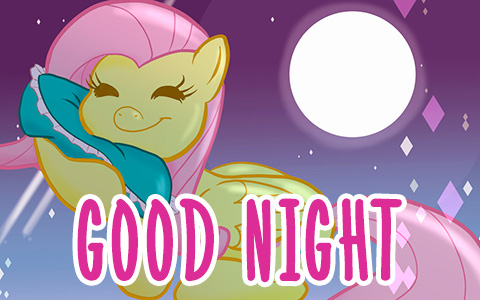 The good night images with My Little Pony characters