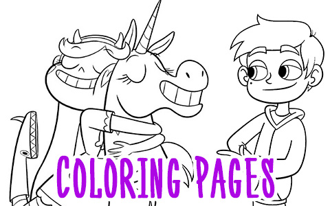 Star vs the forces of evil coloring pages