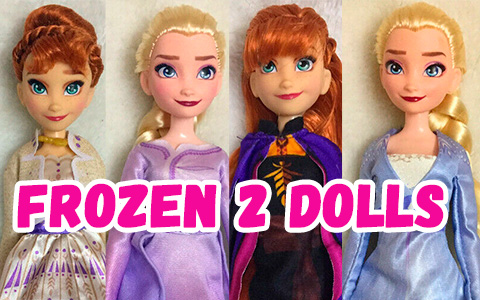 New images of the upcoming Elsa and Anna dolls from Frozen 2 movie