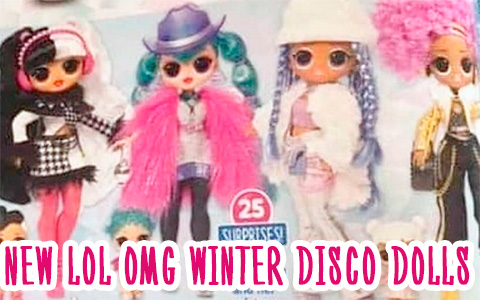 First image of 4 new LOL OMG Winter Disco dolls with sisters