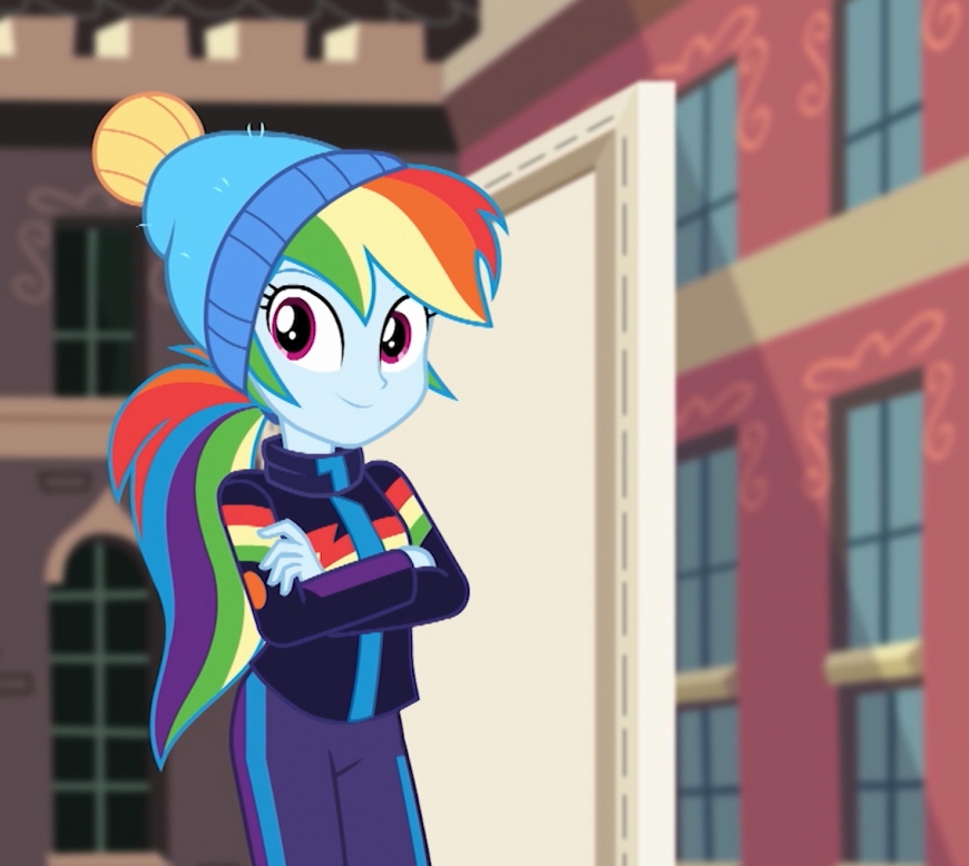 Equestria Girls Holiday Unwrapped Rainbow Dash winter outfit