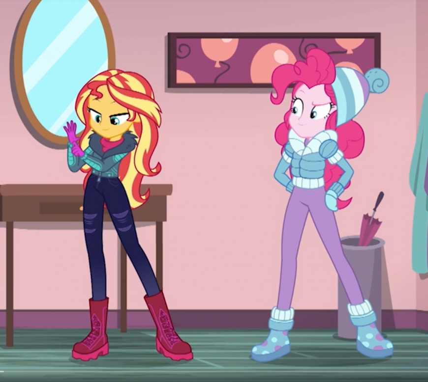 Equestria Girls Holiday Unwrapped Sunset Shimmer winter outfit