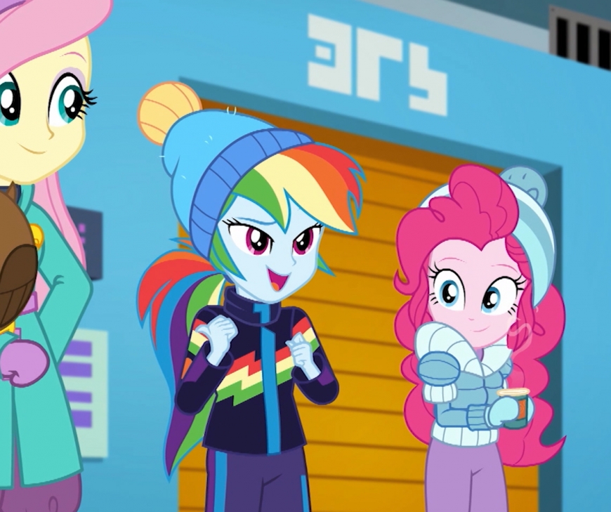 Equestria Girls Holiday Unwrapped Rainbow Dash winter outfit