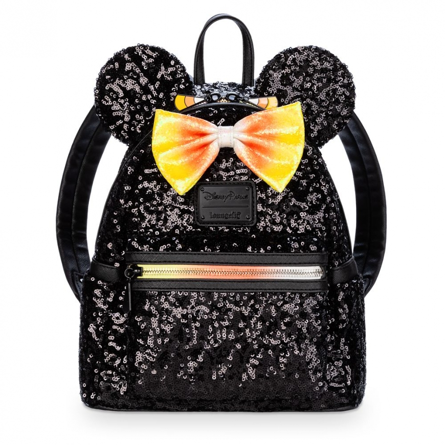 Minnie Mouse Sequin Mini Backpack by Loungefly – Halloween Candy Corn