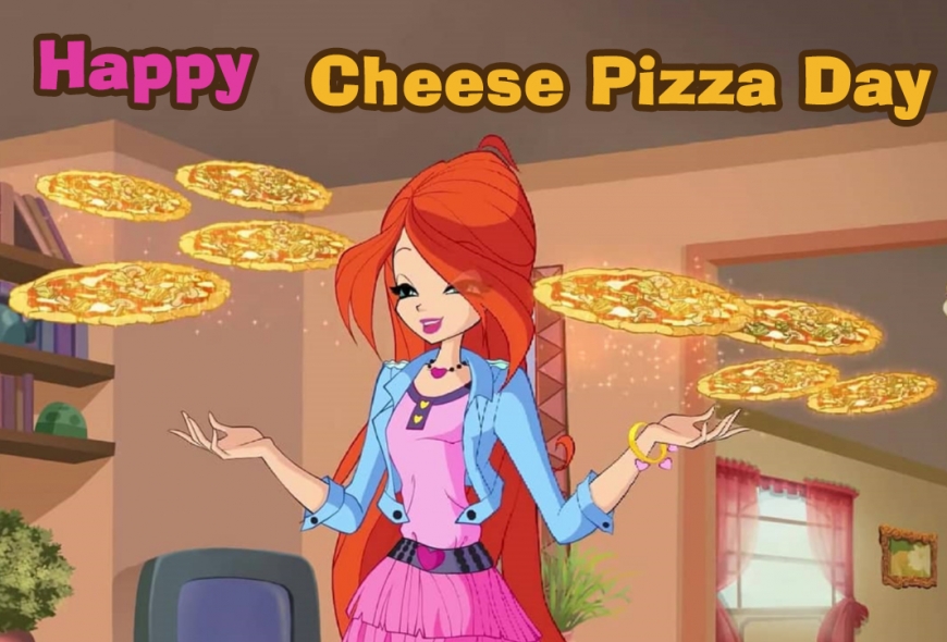 Happy Cheese Pizza Day with Winx Bloom image
