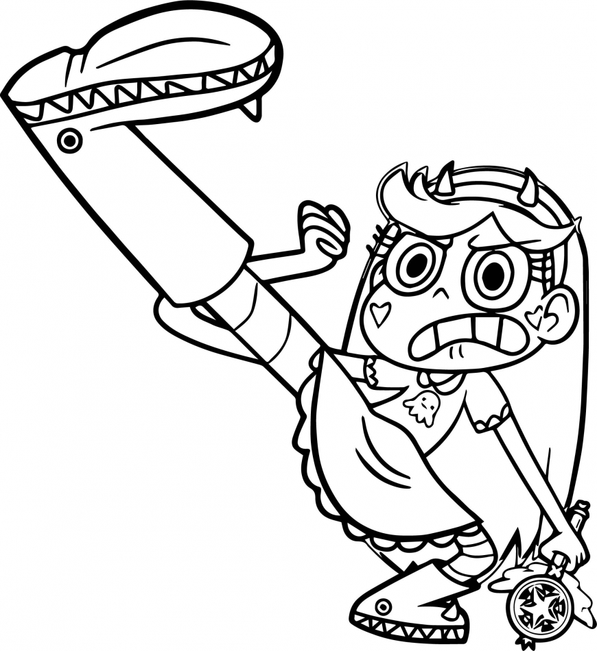 Star vs the forces of evil coloring pages
