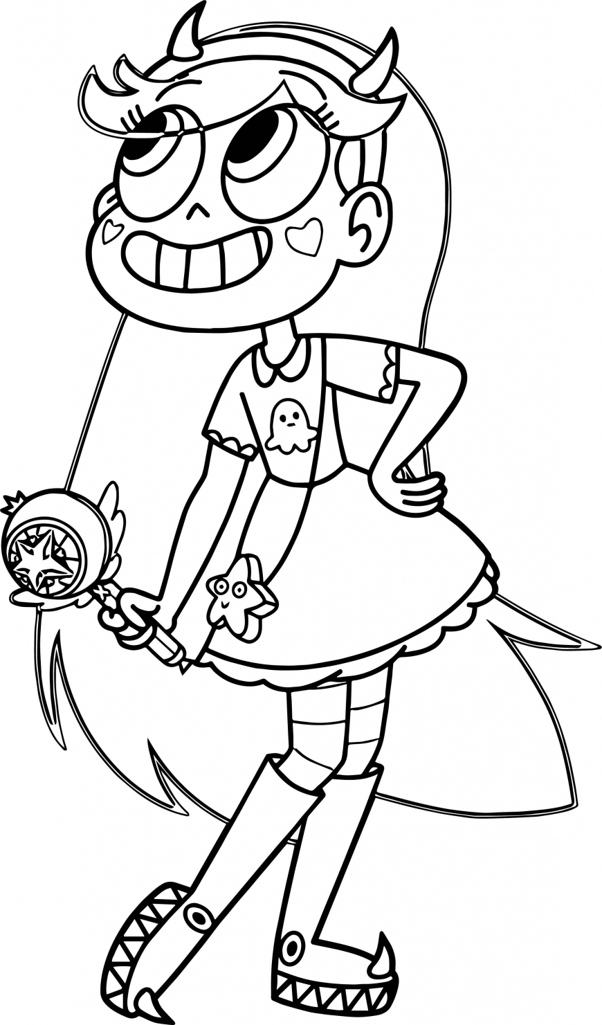 Star vs the forces of evil coloring pages