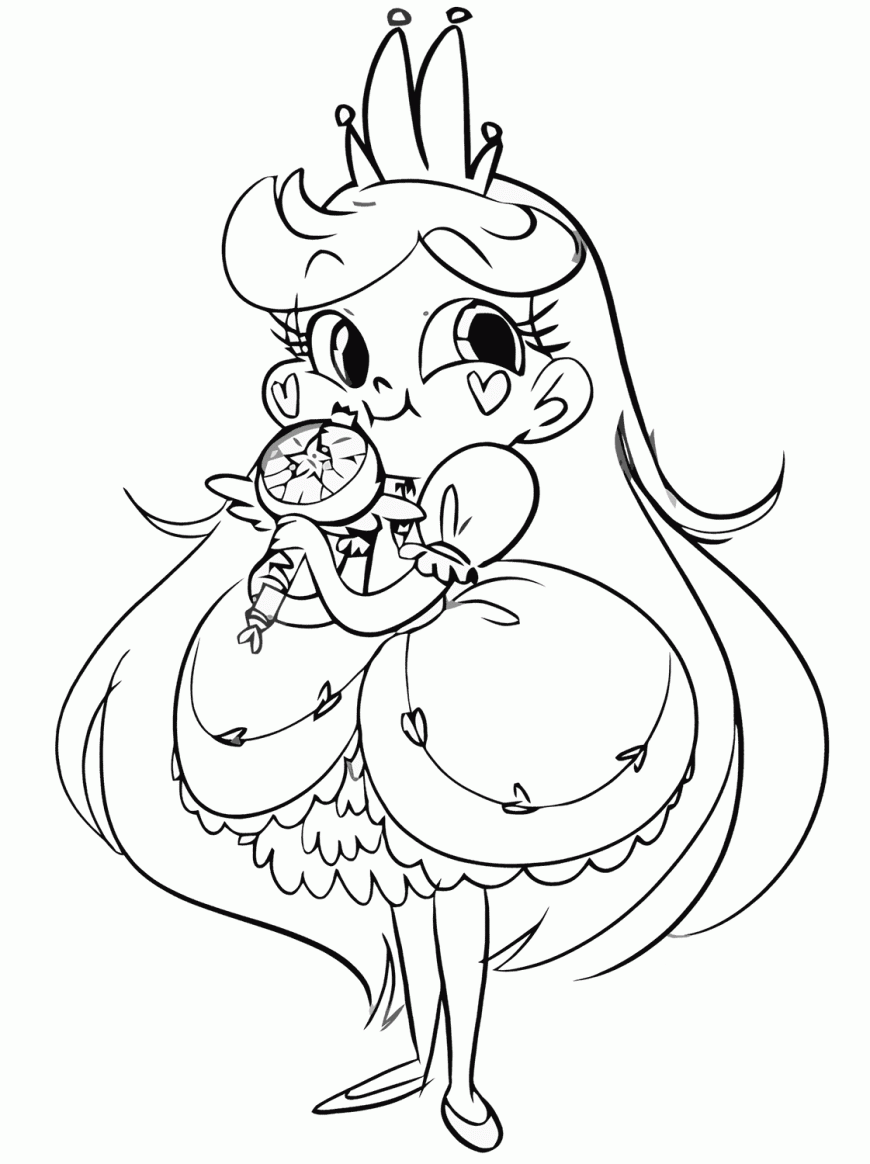 Star vs the forces of evil coloring pages