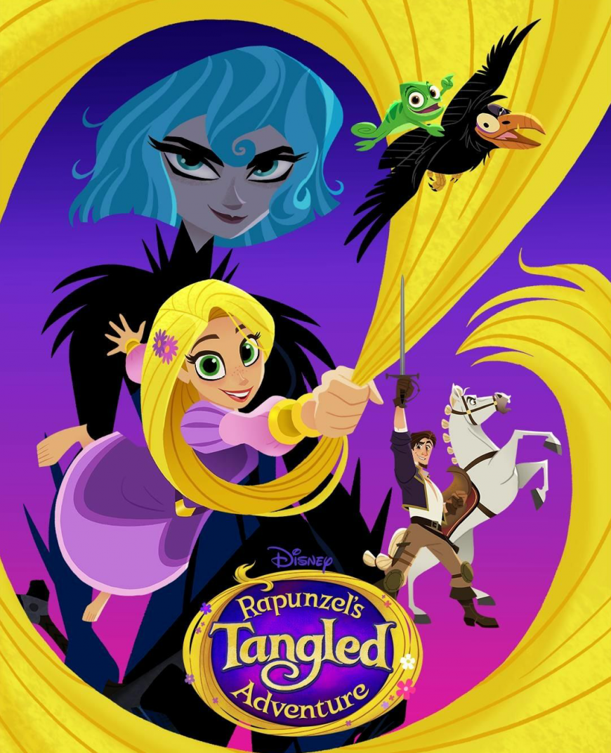 Tangled the series 3 season poster with evil Cassandra