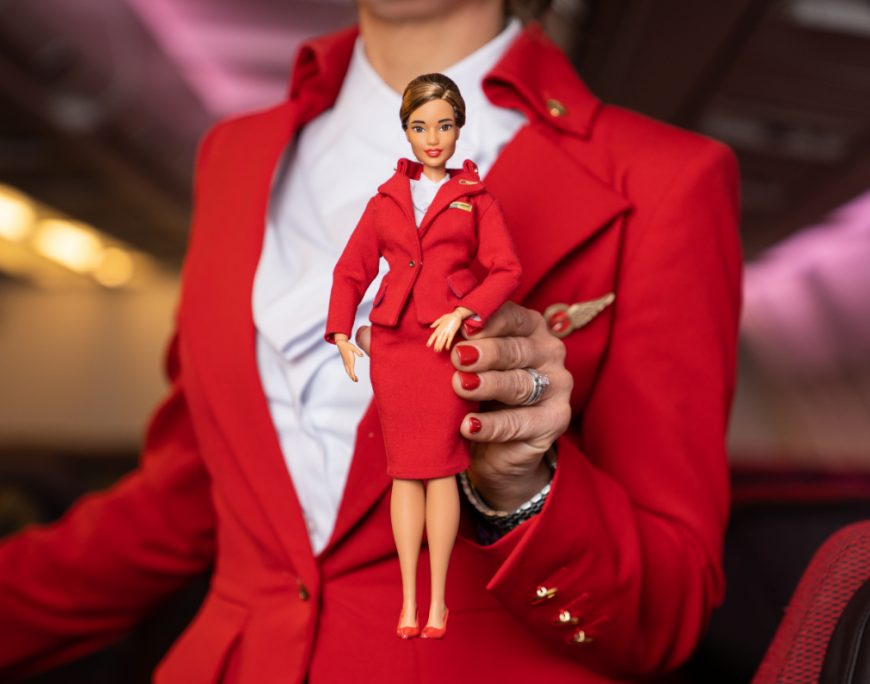Barbie Virgin flight attendent doll