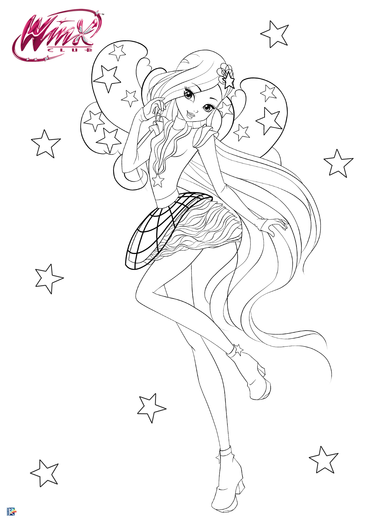 Stella Winx Club Mermaid Coloring Coloring Pages