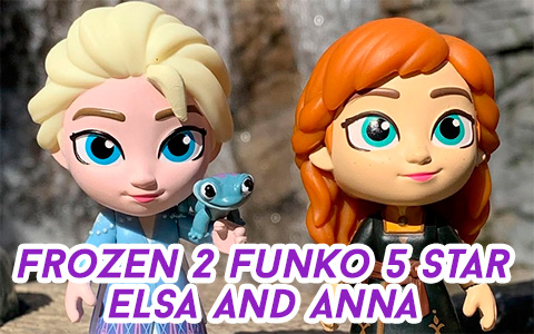 Frozen 2 Anna and Elsa Funko 5 star vynil figures